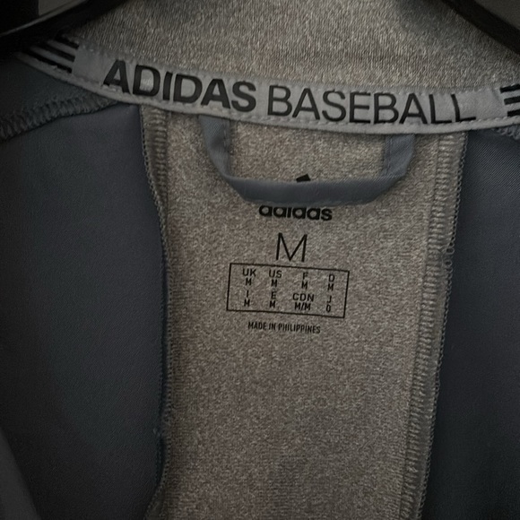 Mens Adidas Fielder's Choice 2.0 Jacket Baseball Onix-Core Heather Medium - Picture 5 of 11